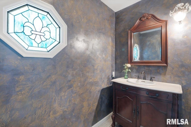 bathroom with vanity