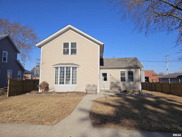 view of back of property