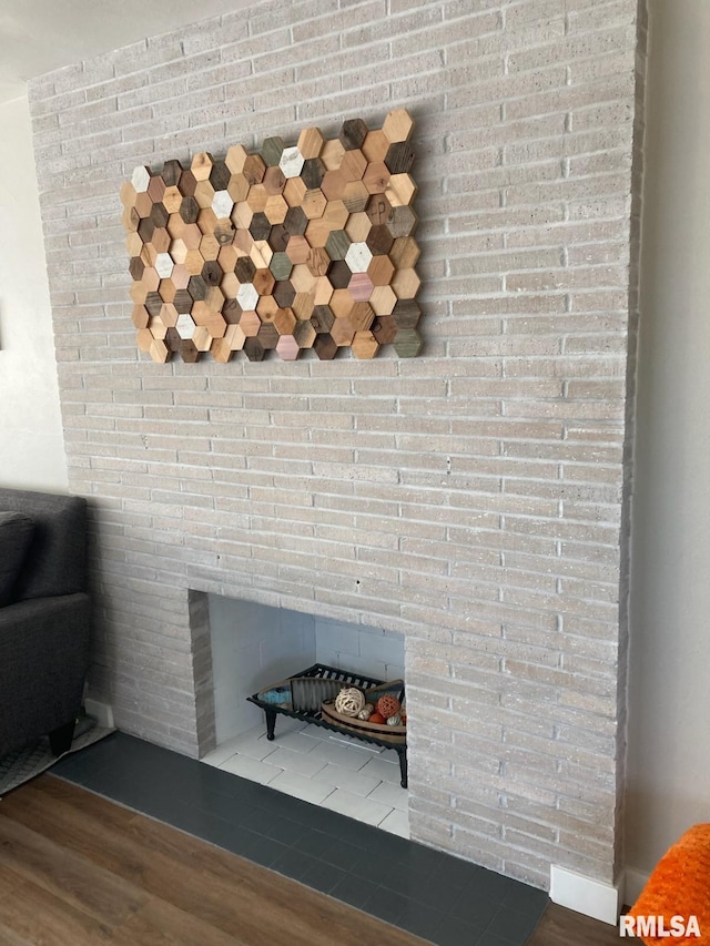 room details featuring hardwood / wood-style flooring