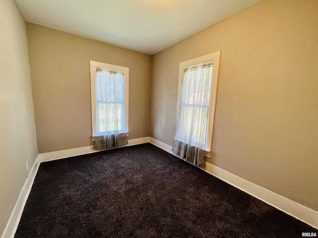 view of carpeted empty room