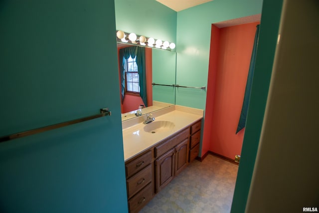 591 Breezy Point Dr, Clinton, IA 52732 - bathroom with vanity and tile patterned floors