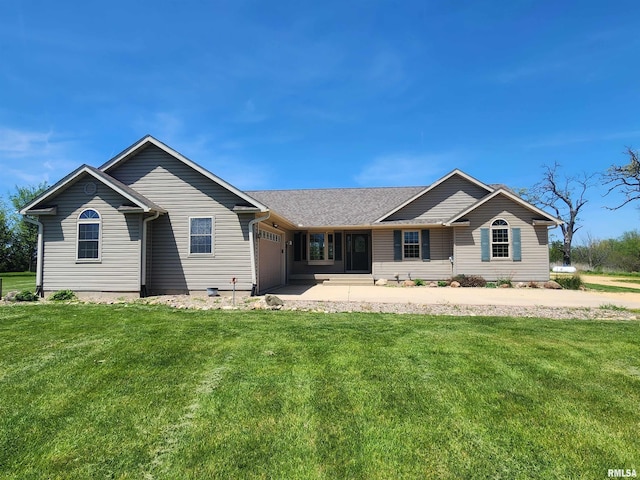 2260 260th Ave, De Witt, IA 52742 - ranch-style home featuring a garage and a front yard