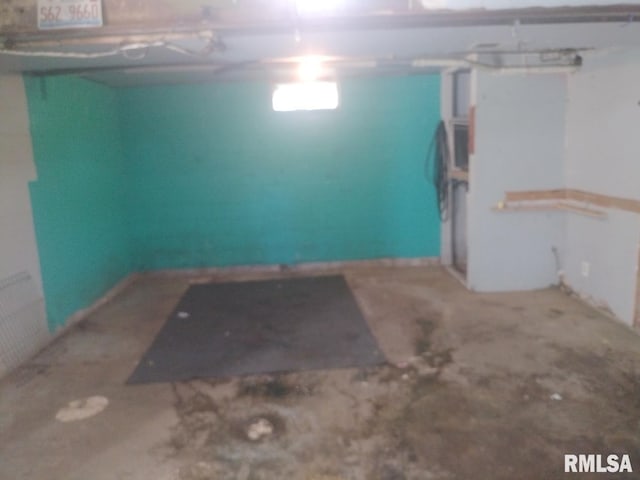 view of basement