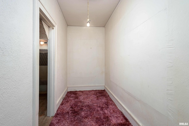 carpeted empty room featuring cooling unit