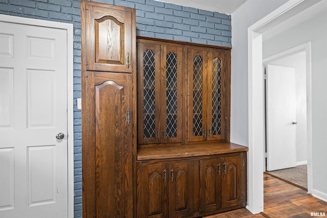 interior details featuring wood-type flooring