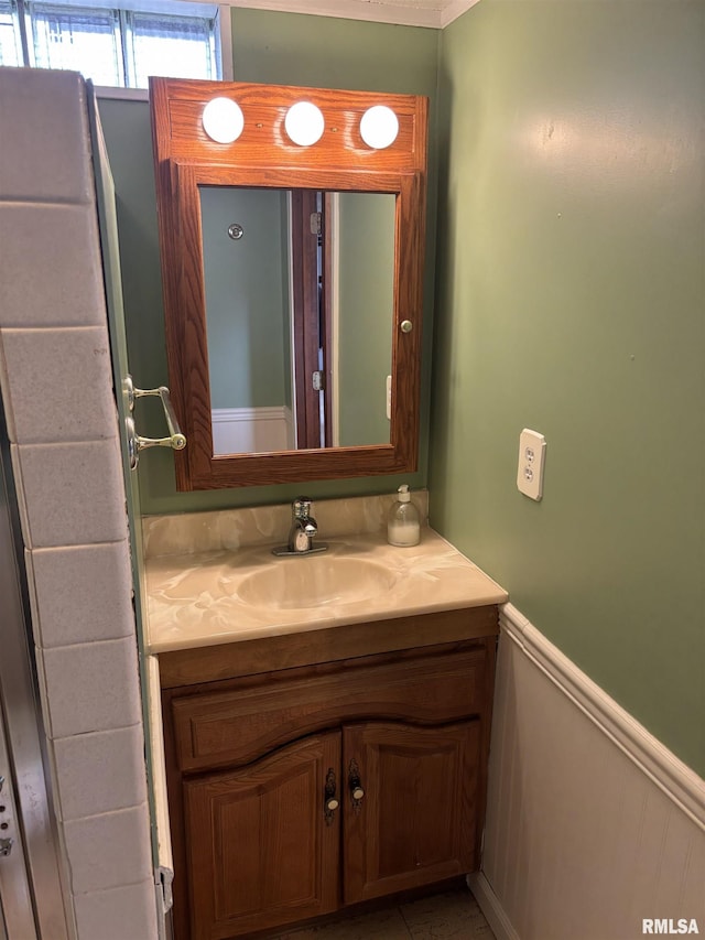 bathroom featuring vanity