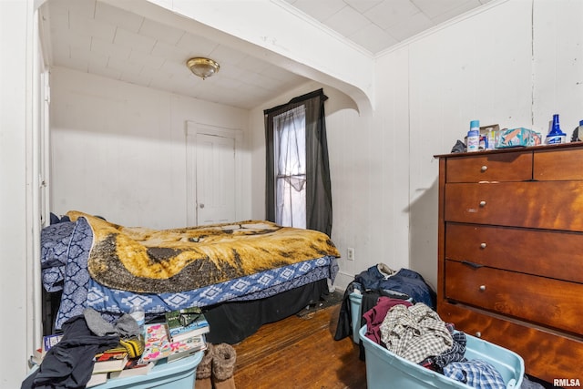 bedroom featuring hardwood / wood-style flooring