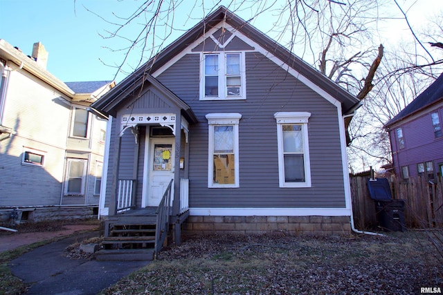 view of front of home