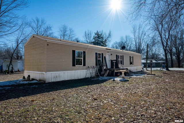 view of manufactured / mobile home