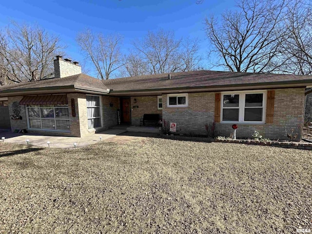 view of front of home with a patio area