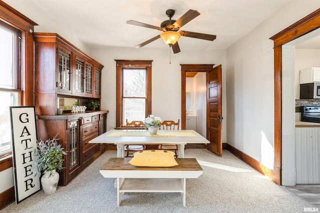 view of dining space