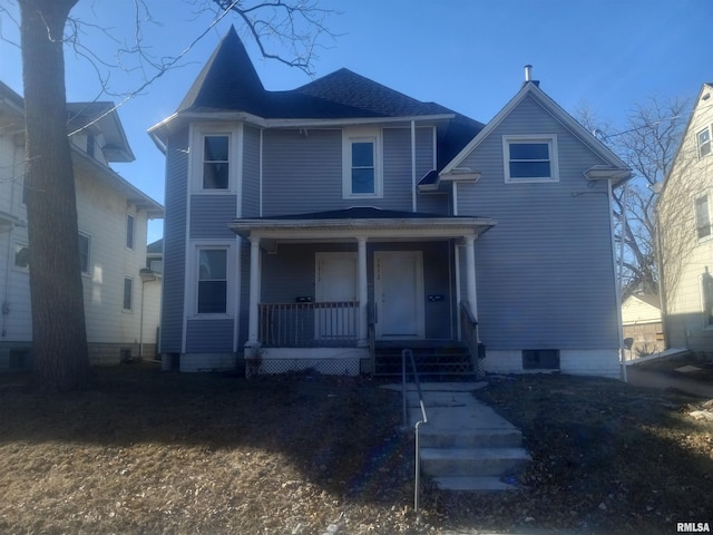 victorian house with covered porch