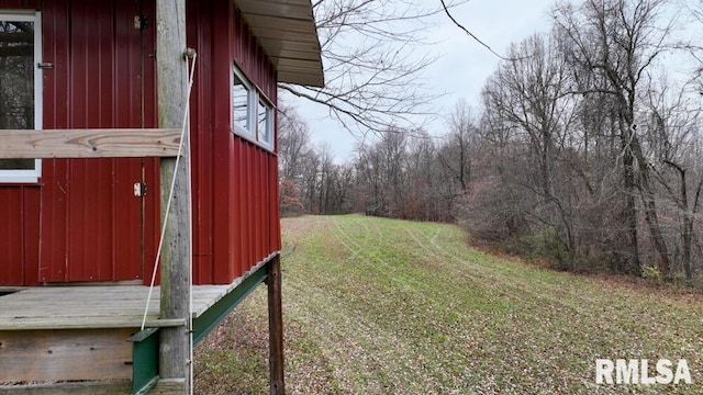 25065 Rock Springs Hollow Rd, Thebes, IL 62990 - view of yard featuring a forest view