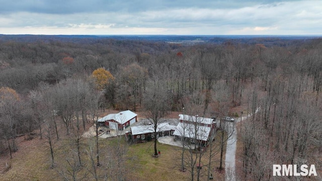 25065 Rock Springs Hollow Rd, Thebes, IL 62990 - bird's eye view with a wooded view