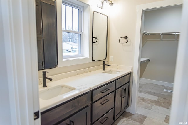 bathroom featuring vanity