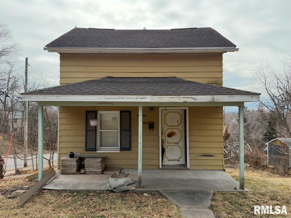 view of bungalow-style home