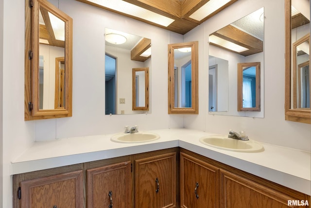 bathroom with vanity