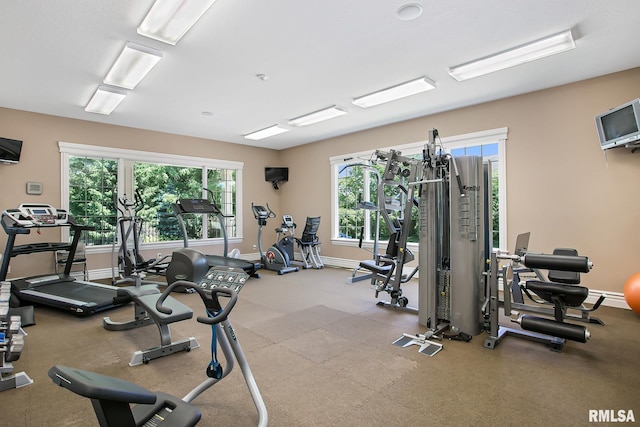 view of exercise room