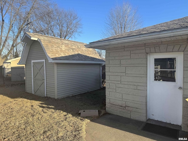 view of outbuilding