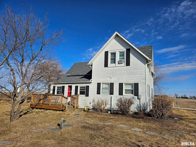 view of property with a deck