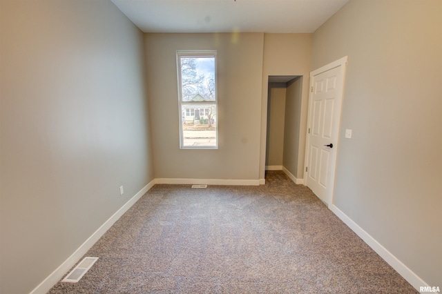 view of carpeted empty room