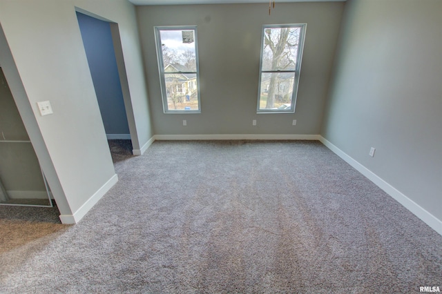 view of carpeted empty room