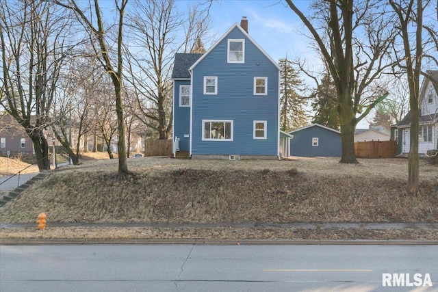 view of front of home