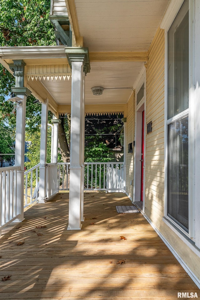 view of deck