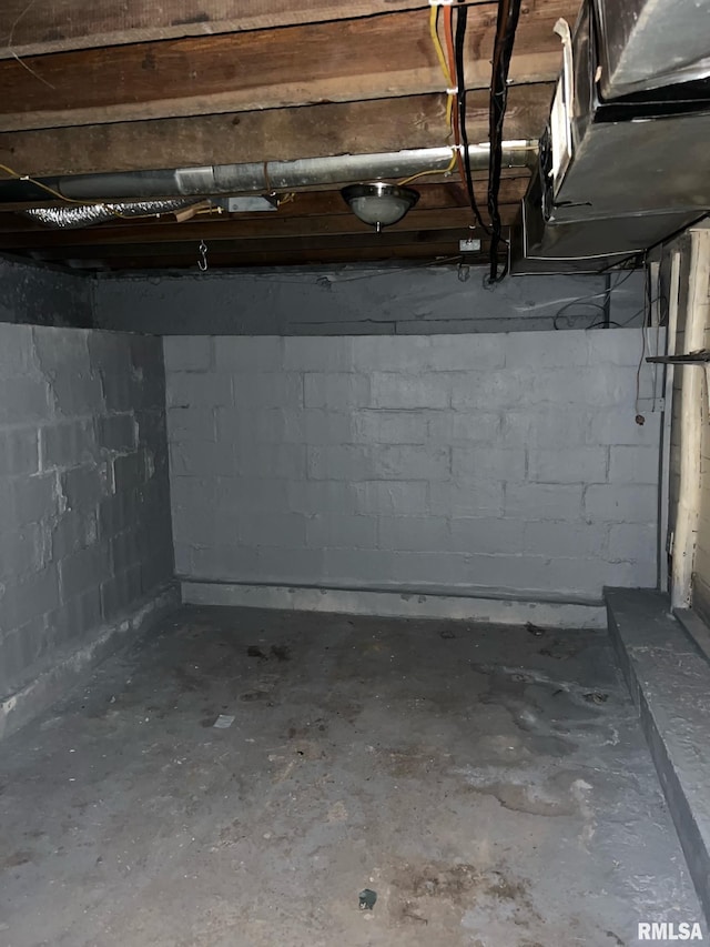 view of basement