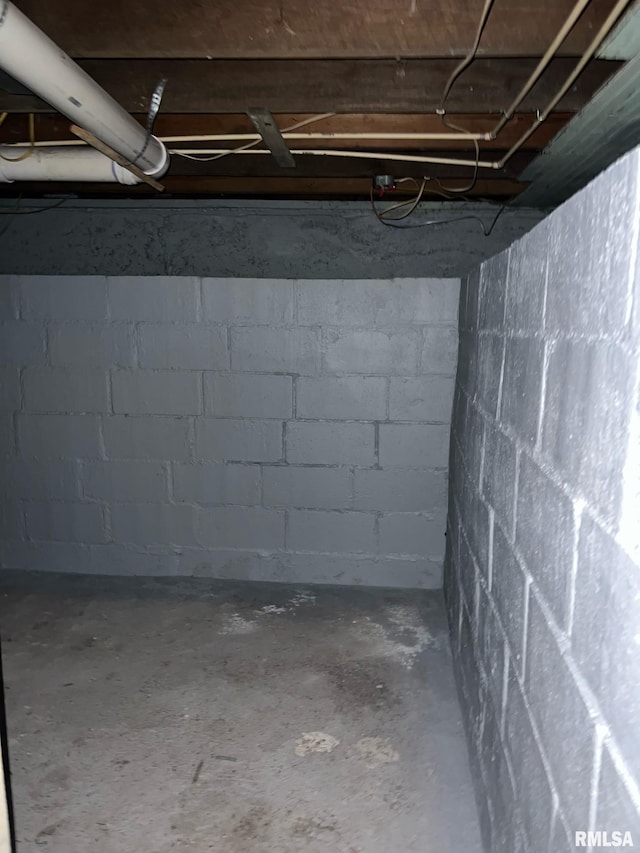 view of basement