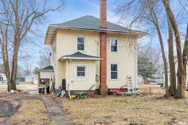 view of rear view of property