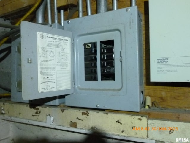 utility room with electric panel