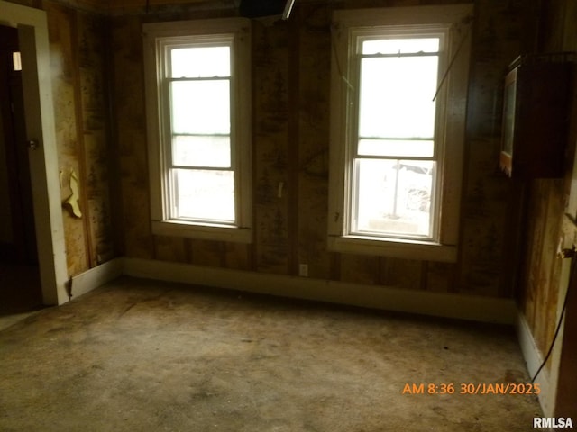 view of carpeted empty room