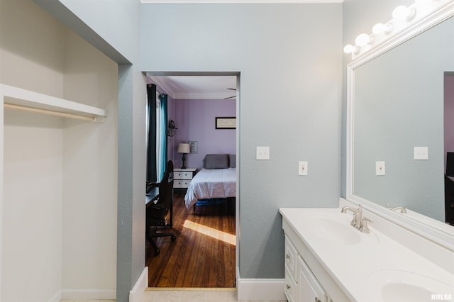 bathroom with vanity