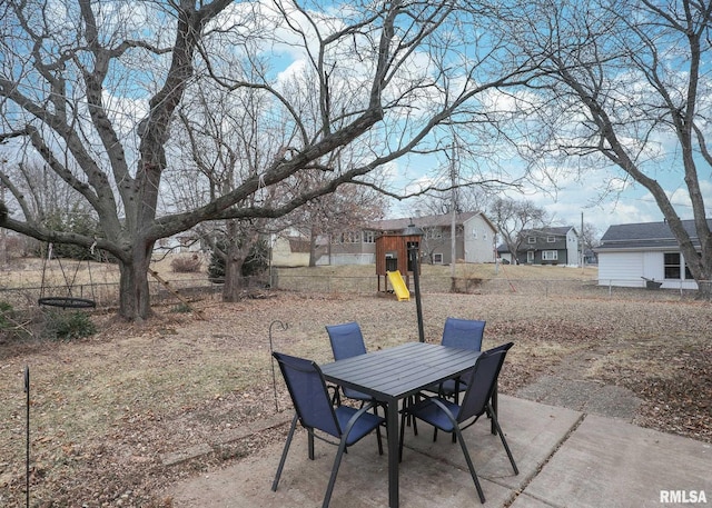 view of patio / terrace with a playground