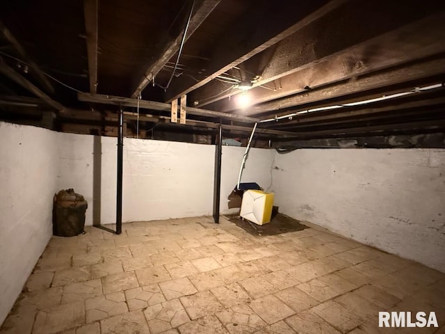 view of basement