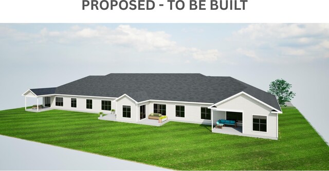 LOT38 Frank Ct, Le Claire, IA 52753 - back of house featuring a yard and a patio area