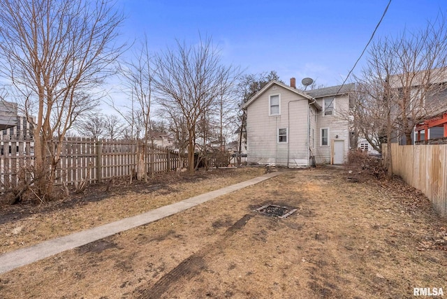 view of rear view of property