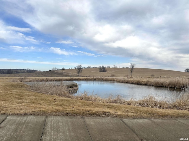 property view of water featuring a rural view