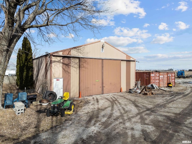 view of outbuilding