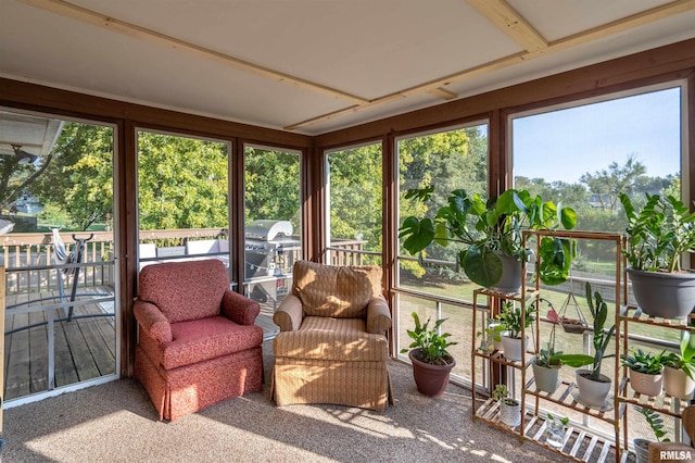 sunroom / solarium with plenty of natural light