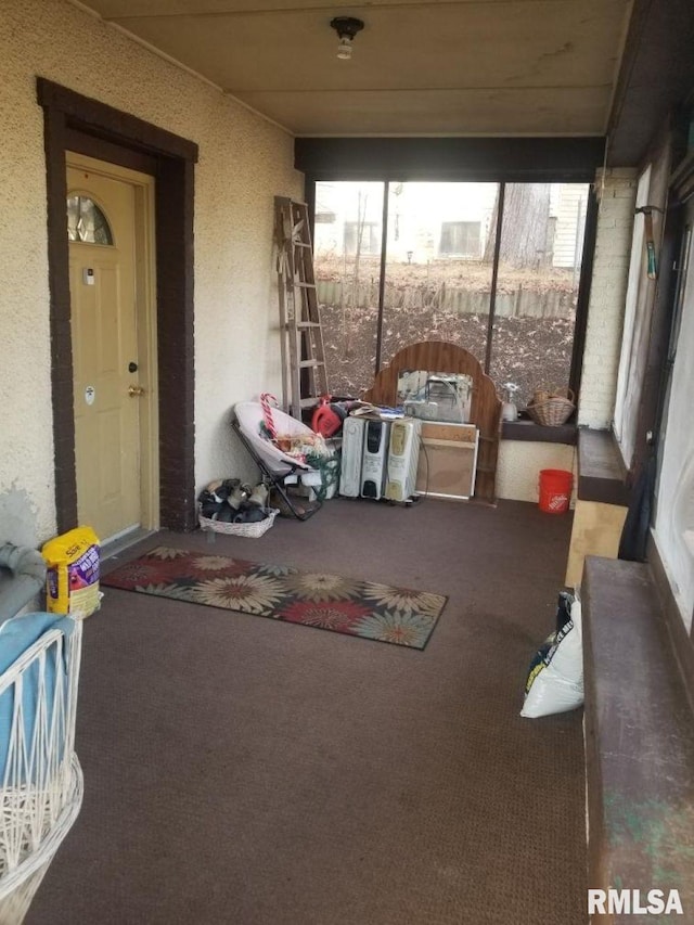 view of sunroom / solarium