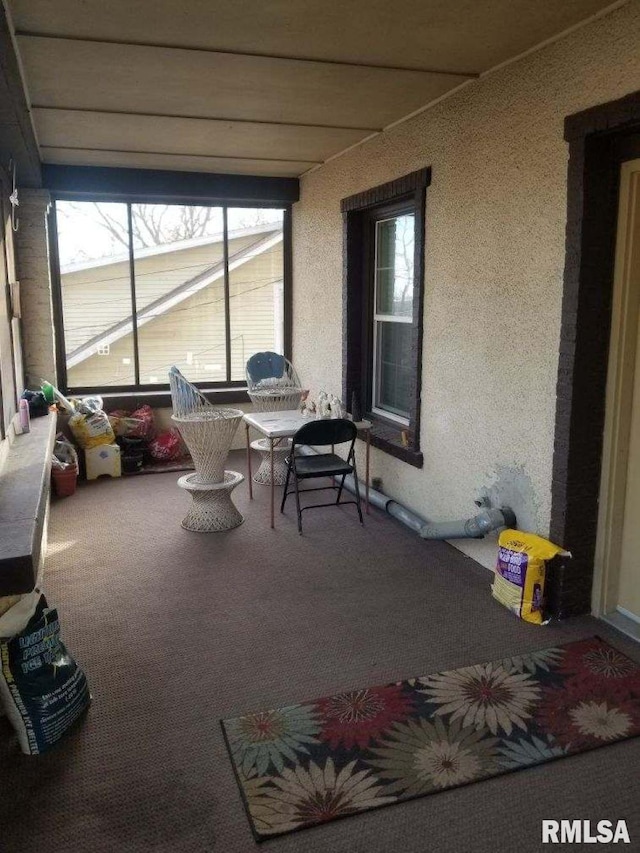 view of sunroom / solarium