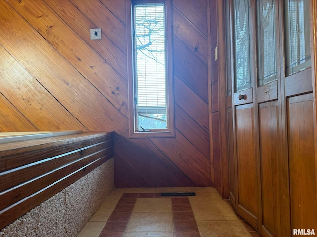 room details with wooden walls