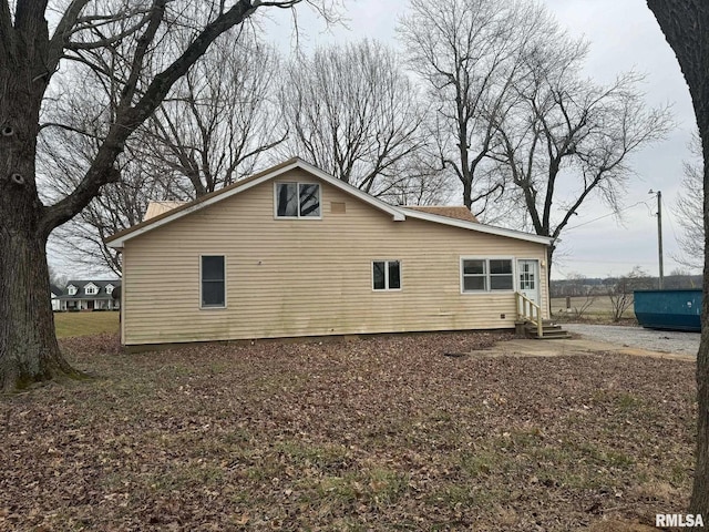 view of side of property