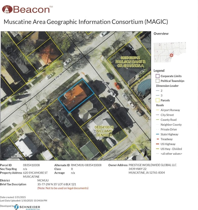 620 Sycamore St, Muscatine, IA 52761 - map