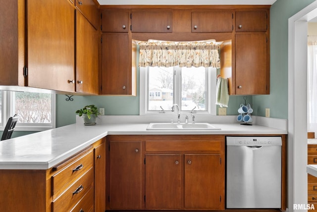 kitchen featuring sink and dishwasher