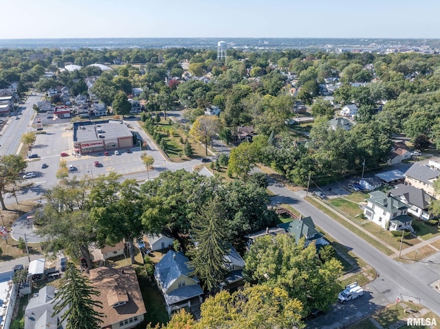 bird's eye view with a residential view