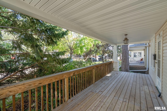view of deck