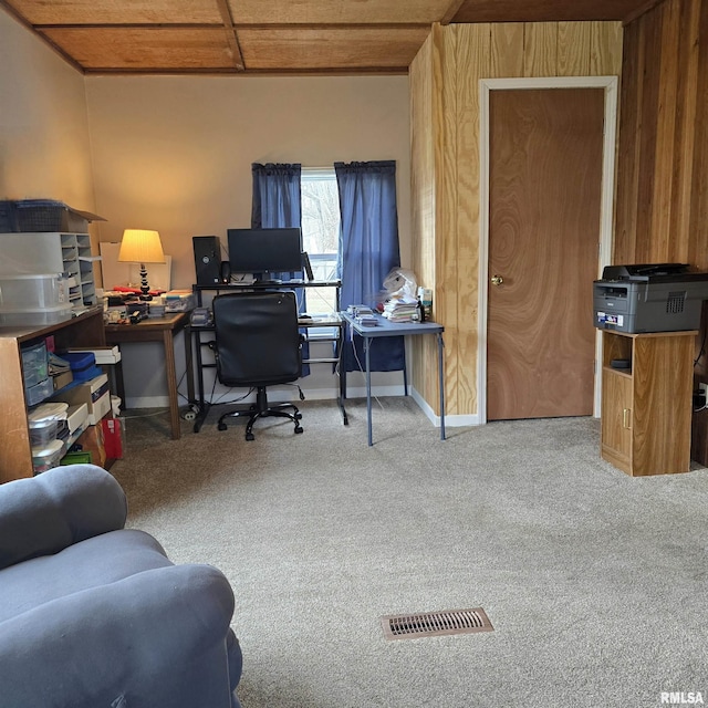 223 N King St, Hurst, IL 62949 - office with carpet flooring and baseboards